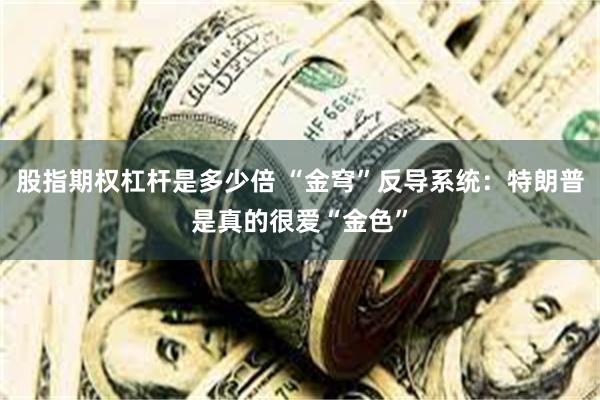 股指期权杠杆是多少倍 “金穹”反导系统：特朗普是真的很爱“金色”