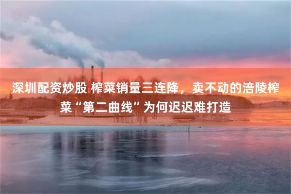 深圳配资炒股 榨菜销量三连降，卖不动的涪陵榨菜“第二曲线”为何迟迟难打造