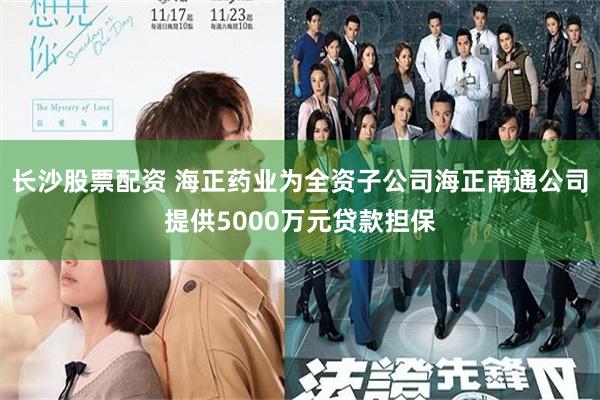 长沙股票配资 海正药业为全资子公司海正南通公司提供5000万元贷款担保
