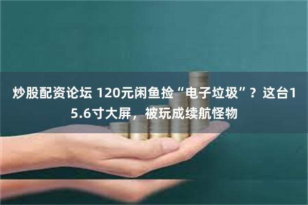 炒股配资论坛 120元闲鱼捡“电子垃圾”？这台15.6寸大屏，被玩成续航怪物