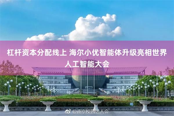 杠杆资本分配线上 海尔小优智能体升级亮相世界人工智能大会