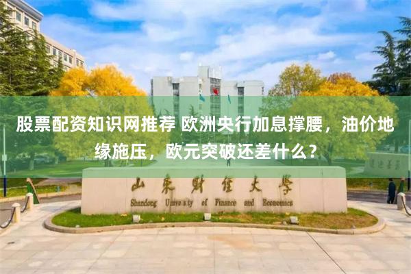 股票配资知识网推荐 欧洲央行加息撑腰，油价地缘施压，欧元突破还差什么？