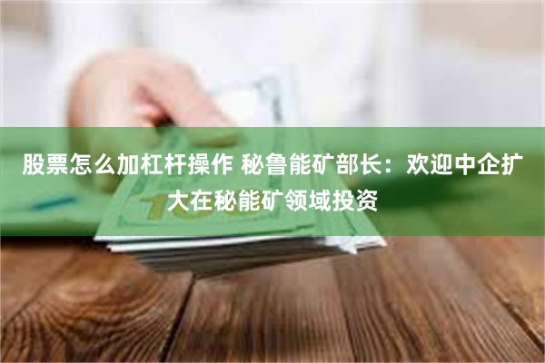 股票怎么加杠杆操作 秘鲁能矿部长：欢迎中企扩大在秘能矿领域投资